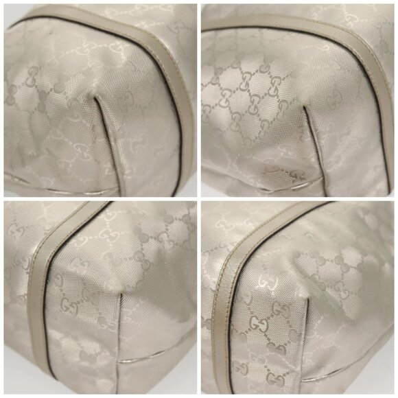 GUCCI GG Implementation Tote Bag Silver 197953 Auth 126051 - Picture 15 of 16